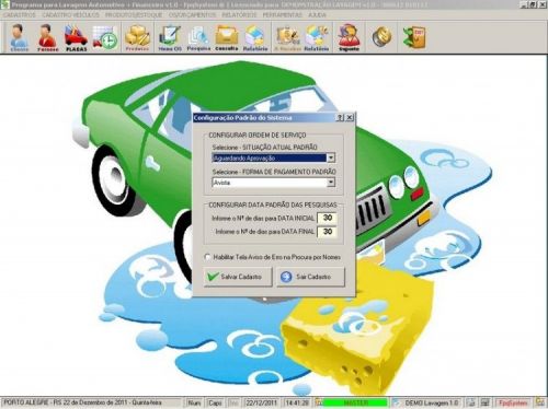 Programa para Lavagem Automotiva com Serviços e Clientes v1.0 - Fpqsystem 11574
