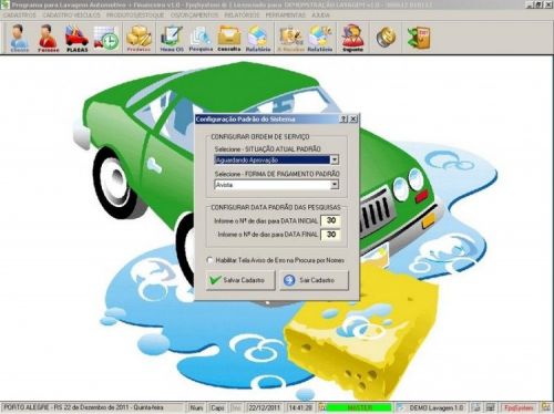 Programa para Lavagem Automotiva com Serviços e Clientes v1.0 11574