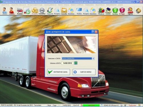 Programa OS Oficina Mecanica Caminhão com Vendas, Compras e Financeiro v4.2 11597