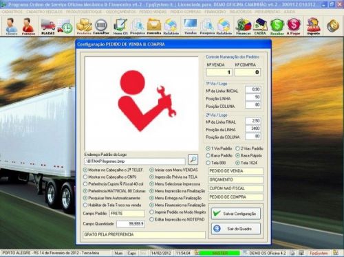 Programa OS Oficina Mecanica Caminhão com Vendas, Compras e Financeiro v4.2 11598