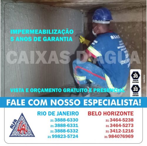 Alfa serviços de impermeabilização de cisternas em Duque de Caxias - Rj 612897
