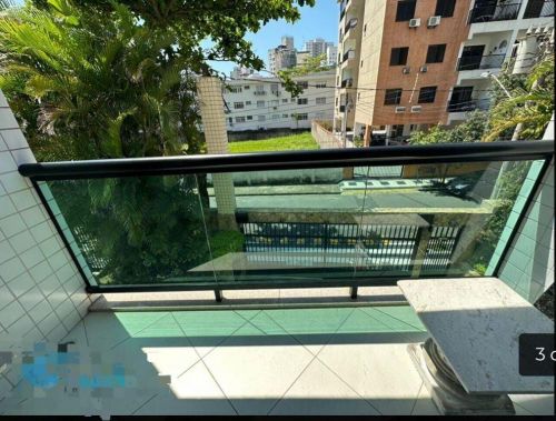Alugo apto mobiliado a 200metros praia tombo Guaruja Sp Anual  745387