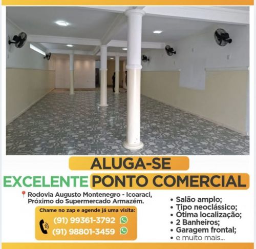 Alugo Excelente Ponto Comercial Em Icoaraci 779584