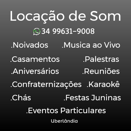 aluguel de som uberlândia  776485