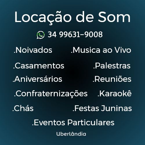 aluguel de som uberlândia  776489