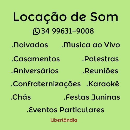aluguel de som uberlândia  776490