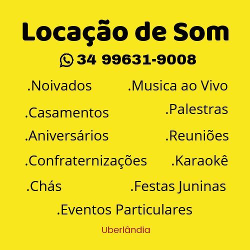 aluguel de som uberlândia  776491