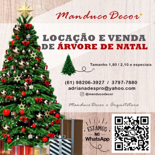 Aluguel de árvores de natal decoradas e cenografia natalina em Brasíliadf 771493
