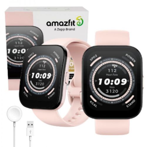 Amazfit Bip 5 Preto Rosa  753255