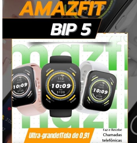 Amazfit Bip 5 Preto Rosa  753259