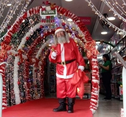 animação porta de loja com papai noel  papai noel na zona oeste  766879