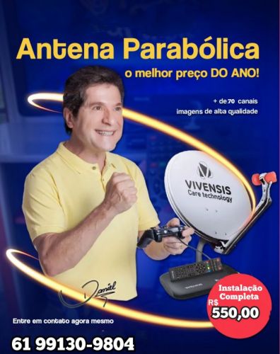 Antena Parabólica Digital instalação completa e imediata  775956