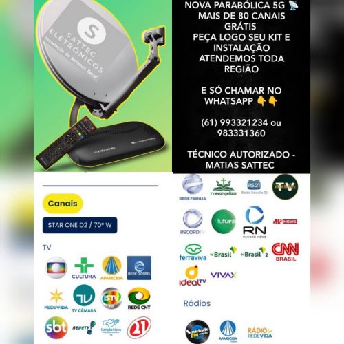 Antenista antena parabólica digital Brasilia Bsb Geral 757015