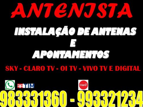 Antenista antenas tv digital Paranoa Df Geral 757040