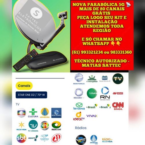 Antenista apontamento de antenas Brasilia Df 757049