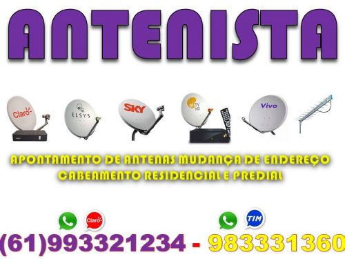 Antenista Estrutural Parabólicas 5g Sky Claro Tv  Oi Tv  Antenas Digital Brasília Df Goiás Geral 747094