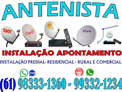 Antenista Itapoá Parabólica 5g Sky - Claro Tv - Oi Tv – Antena Digital Brasília Df Goiás Geral 740549
