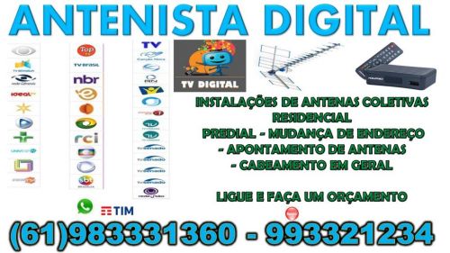 Antenista Itapoá Parabólica 5g Sky - Claro Tv - Oi Tv – Antena Digital Brasília Df Goiás Geral 740550