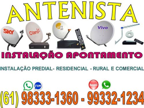 Antenista Paranoá Sky Claro tv Oi tv Antenas Parabólicas 5g Digital Brasília Df Goiás 747076