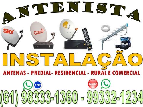 Antenista Sobradinho Parabólica 5g Sky - Claro Tv - Oi Tv – Antena Digital Brasília Df Goiás Geral 740544