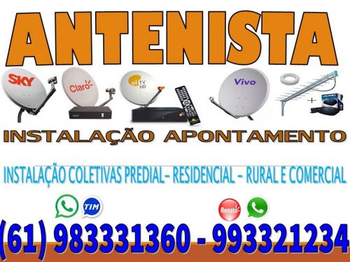 Antenista Taguatinga Sky - Claro tv - Oi tv – Antena Parabólica 5g Digital Brasília Df Goiás Geral 747062