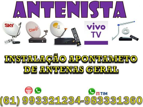 Antenista técnico instalador de antenas Samambaia Df Geral 757032