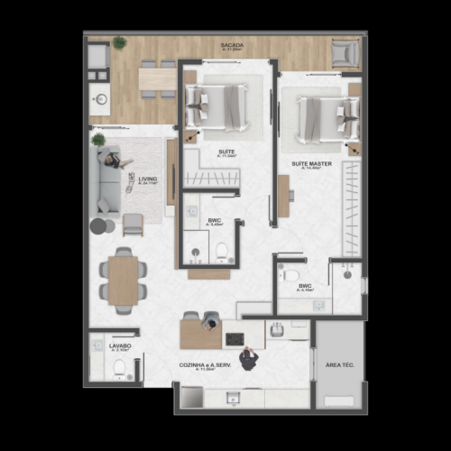 Apartamento 2 suítes em Santo Antônio de Lisboa Floripa 758164