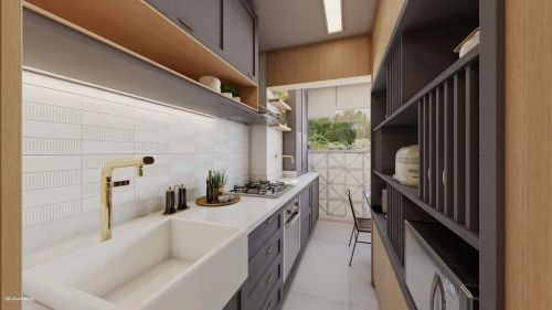Apartamento 44m² 2 dorm.1 suíte B. Campestre Santo André Condomínio Horizonte Campestre. 785124