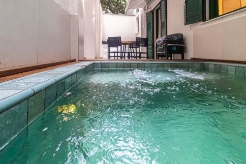 Apartamento 58m2 garden com piscina com hidromassagem e cromoterapia toldo elétrico com proteção solar para maior privacidade deck em madeira ecológica bancada gourmet e armários; composto por 779881 Apartamento 58m2 garden com piscina com hidromassagem e cromoterapia toldo elétrico com proteção solar para maior privacidade deck em madeira ecológica bancada gourmet e armários; composto por 779881