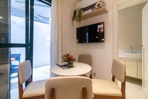 Apartamento 58m2 garden com piscina com hidromassagem e cromoterapia toldo elétrico com proteção solar para maior privacidade deck em madeira ecológica bancada gourmet e armários; composto por 779889 Apartamento 58m2 garden com piscina com hidromassagem e cromoterapia toldo elétrico com proteção solar para maior privacidade deck em madeira ecológica bancada gourmet e armários; composto por 779889