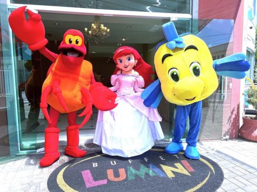 Ariel Princesa personagem vivo cosplay Festa infantil 787192