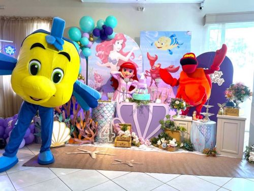 Ariel Princesa personagem vivo cosplay Festa infantil 787196