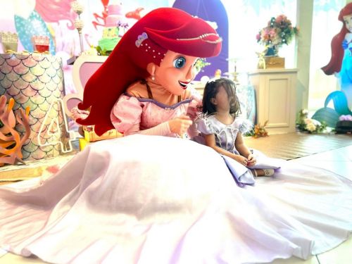 Ariel Princesa personagem vivo cosplay Festa infantil 787197