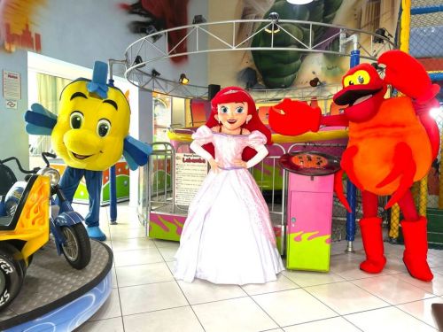 Ariel Princesa personagem vivo cosplay Festa infantil 787198