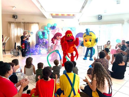 Ariel Princesa personagem vivo cosplay Festa infantil 787199