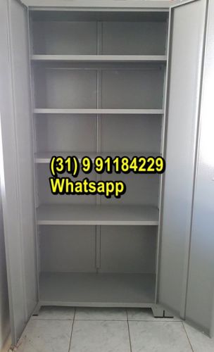 Armário de aço 198x90x40 Novo com Chave Frete Grátis para Bh 756779