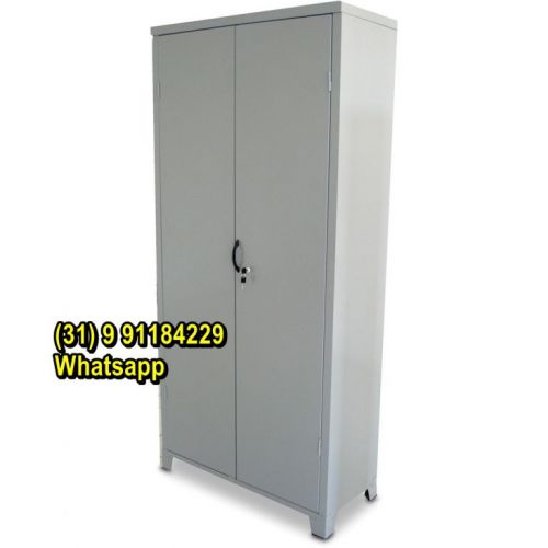 Armário de aço 198x90x40 Novo com Chave Frete Grátis para Bh 756781