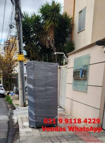 Armário de Aço Grande com 4 Prateleiras e Chave Frete Grátis Bh Minas Gerais - Novo 764756