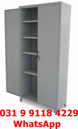Armário de Aço Grande com 4 Prateleiras e Chave Frete Gratis para Bh Minas Produto Novo 755924