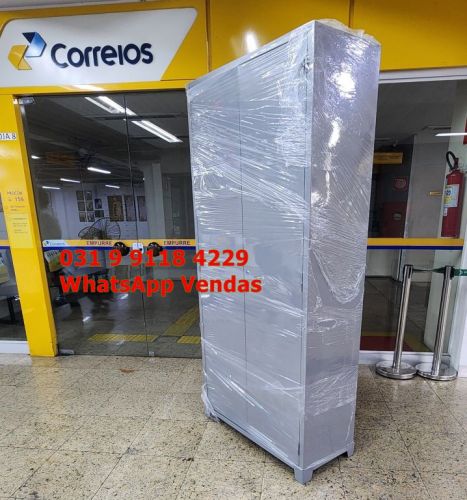 Armário Grandão 4 Prateleiras internas com Chave Novo Frete Gratuito para Belo Horizonte Mg 762576