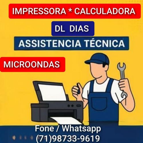 Assistência técnica de impressoras 71 98733 9619 em Salvador  770620