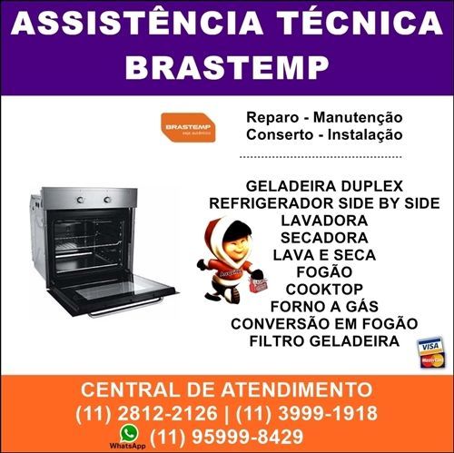 Assistencia Tecnica para Fogão Brastemp Vila nova conceição 598527