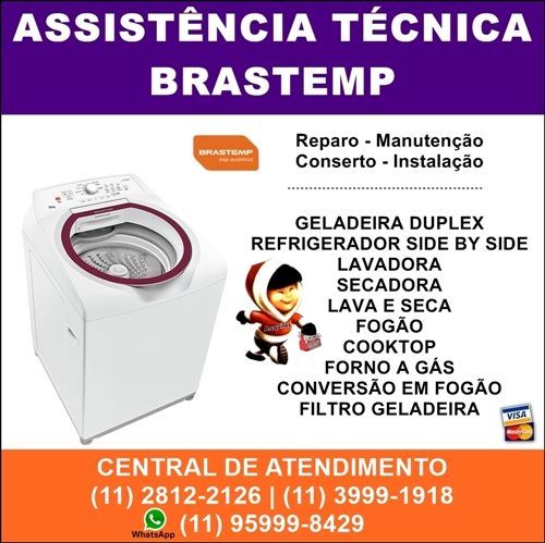 Assistencia Tecnica para Lavadora Brastemp zona sul 602700