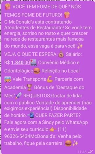 atendente  de restaurante para Barueri cotia Itapevi alphaville 781808