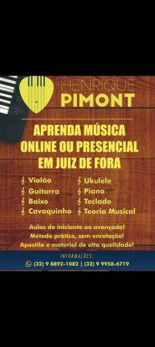 Aulas violão guitarra baixo teclado piano cavaquinho ukulelenho ukulele e bateria 606020