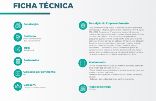 Bairro Santa Mônica a 2 km da Lagoa da Pampulha próximo a todo tipo de comércio e serviços Apartamentos Tipos - 2 quartos com suíte e varanda 773834 Bairro Santa Mônica a 2 km da Lagoa da Pampulha próximo a todo tipo de comércio e serviços Apartamentos Tipos - 2 quartos com suíte e varanda 773834