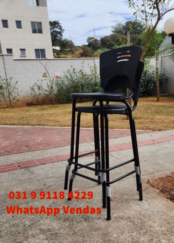 Banqueta Alta Para Bancada Balcão Loja Lanchonete Gourmet Preta Nova Entrega Grátis para Bh Minas Gerais 762602 Banqueta Alta Para Bancada Balcão Loja Lanchonete Gourmet Preta Nova Entrega Grátis para Bh Minas Gerais 762602