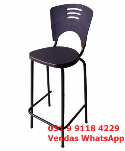 Banqueta Para Bancada Balcão Gourmet Preta - Frete Grátis em Bh 755512