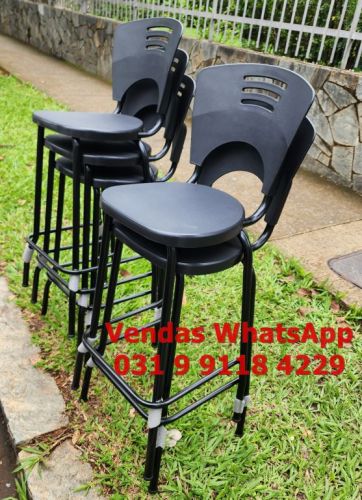 Banqueta Para Bancada Balcão Gourmet Preta - Frete Grátis em Bh 755516