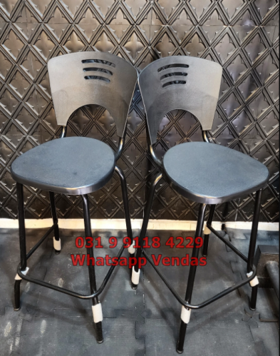 Banqueta Para Bancada Balcão Gourmet Preta - Frete Grátis para Belo Horizonte Minas Gerais 757954